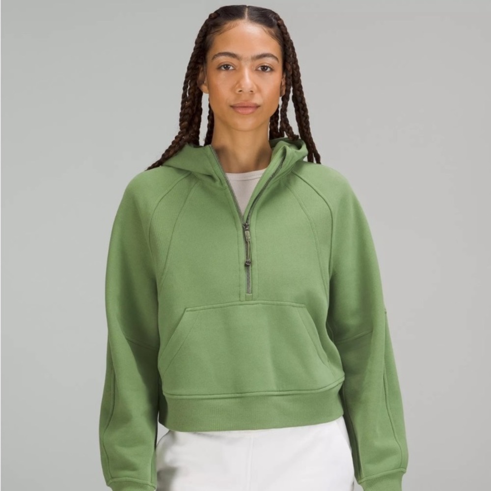Lululemon Scuba Oversized Half-zip Hoodie XS/S Green Foliage